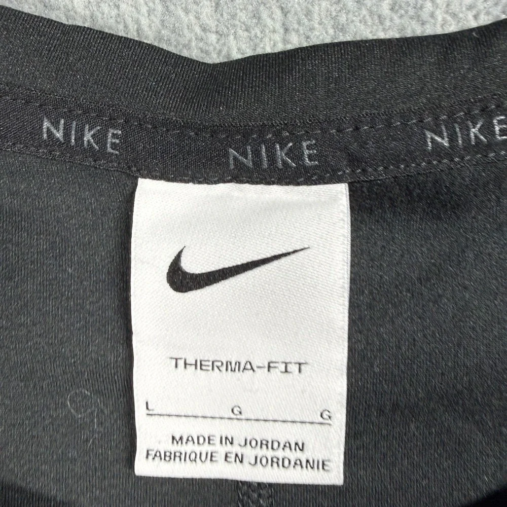 Nike Shirt Womens L Black Therma-FIT Long Sleeve Activewear Workout Top